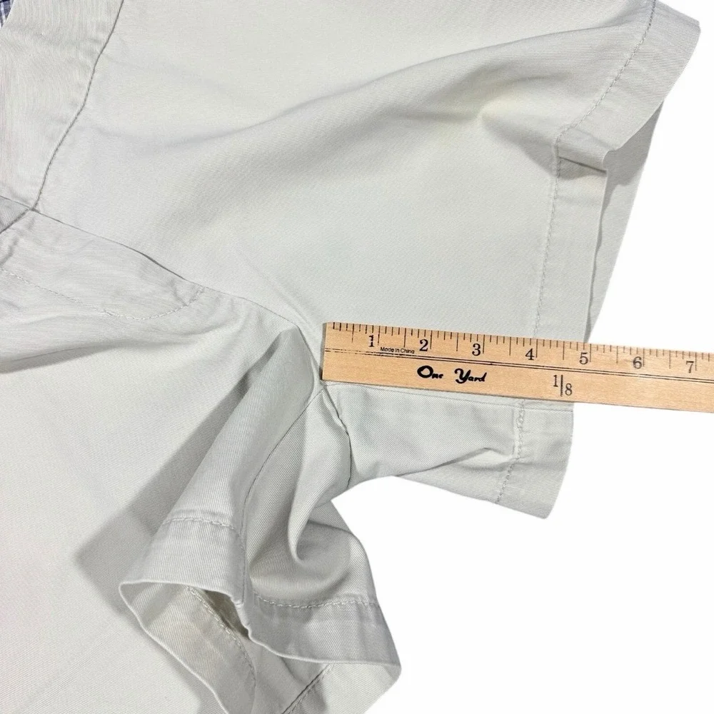 J.Crew Womens Classic Twill Chino Shorts City Fit Khaki Beige Size 6 Cotton